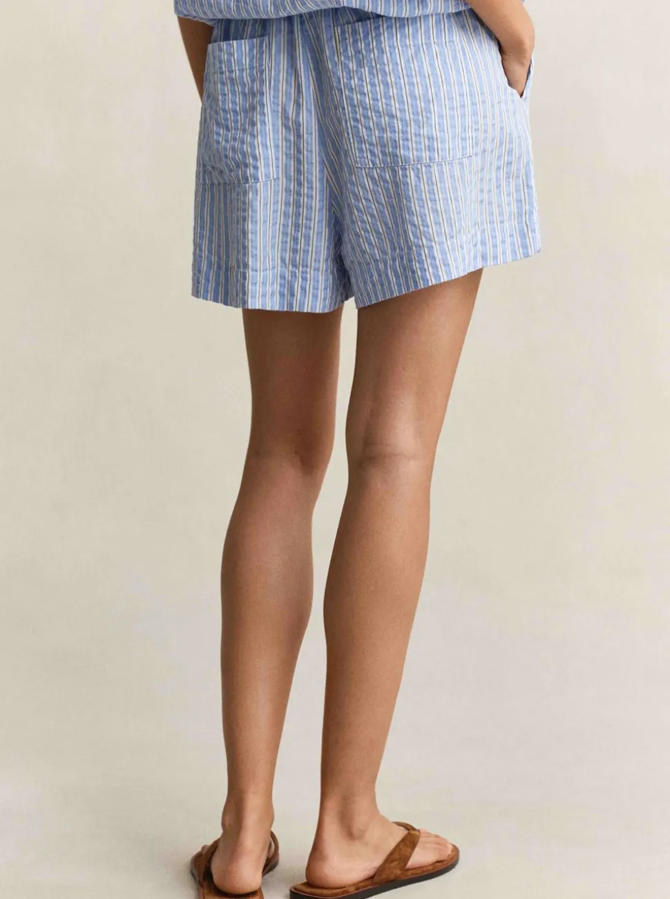 STRIPE SEERSUCKER SHORTS DAM