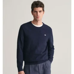 Structured Cotton C-Neck Herr