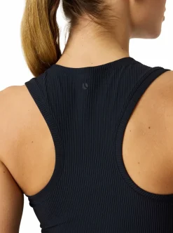 STUDIO RIBBED CROPPED TANK TOP DAM