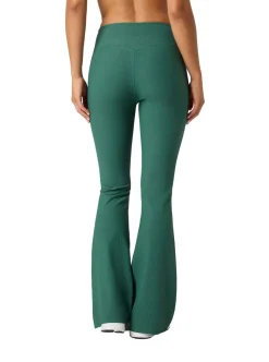 STUDIO RIBBED FLARE TIGHTS REGULAR DAM