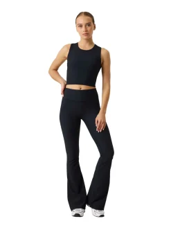 STUDIO RIBBED FLARE TIGHTS REGULAR DAM