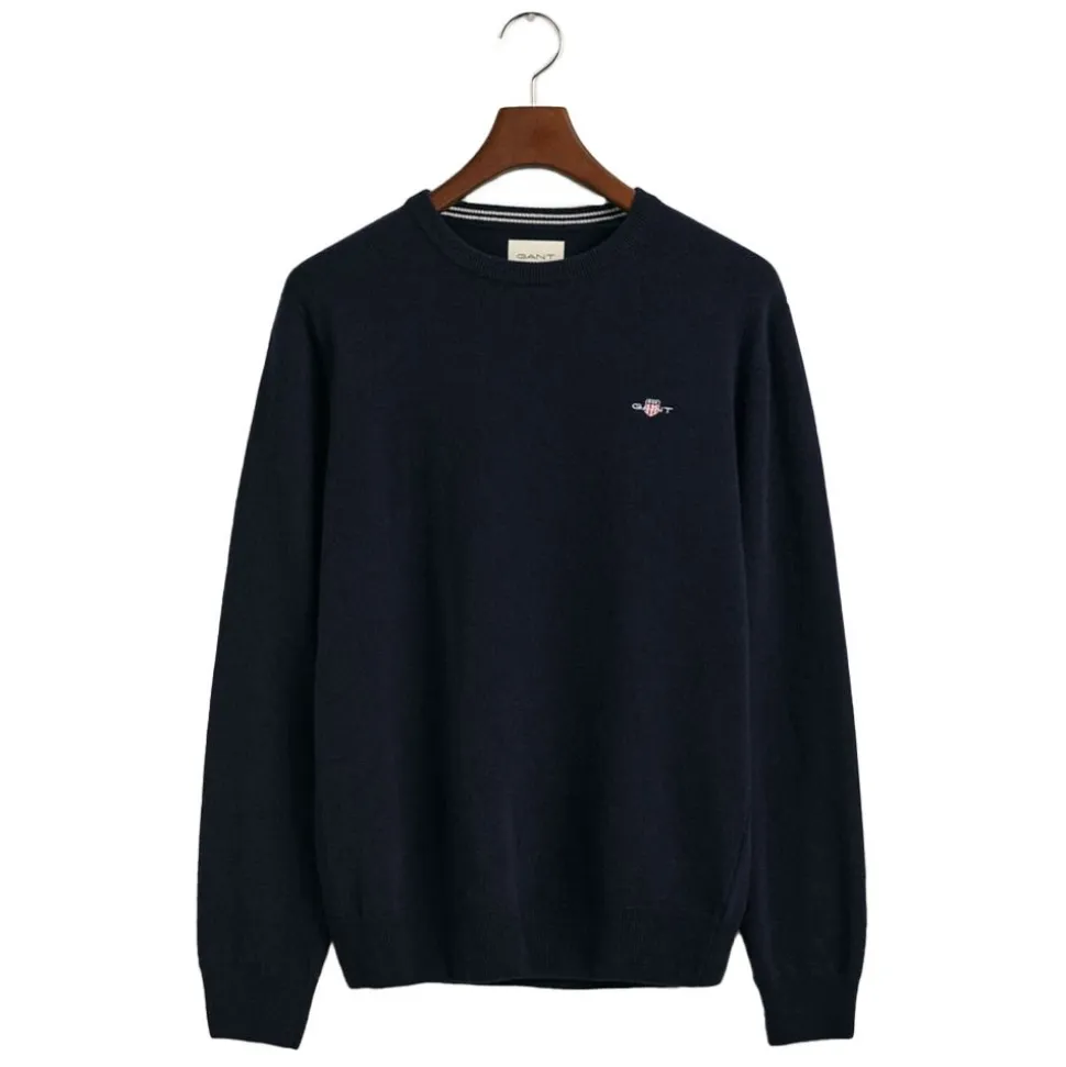 Superfine Lambswool Crew Neck Herr