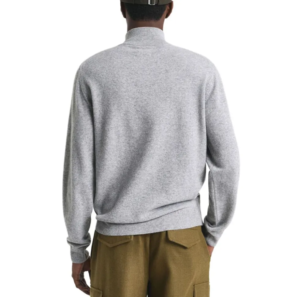 Superfine Lambswool Half Zip Herr