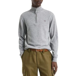 Superfine Lambswool Half Zip Herr