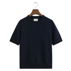 Superfine Lambswool Short Sleeve C-Neck Dam
