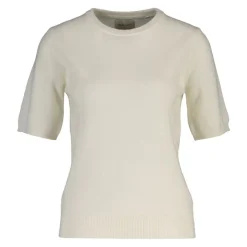 SUPERFINE LAMBSWOOL Short sleeve C-NECK dam