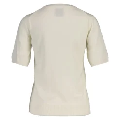 SUPERFINE LAMBSWOOL Short sleeve C-NECK dam