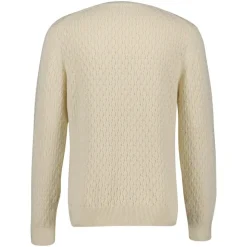 Textured Cotton Crew Neck Herr