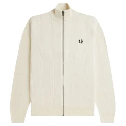TEXTURED ZIP CARDIGAN herr