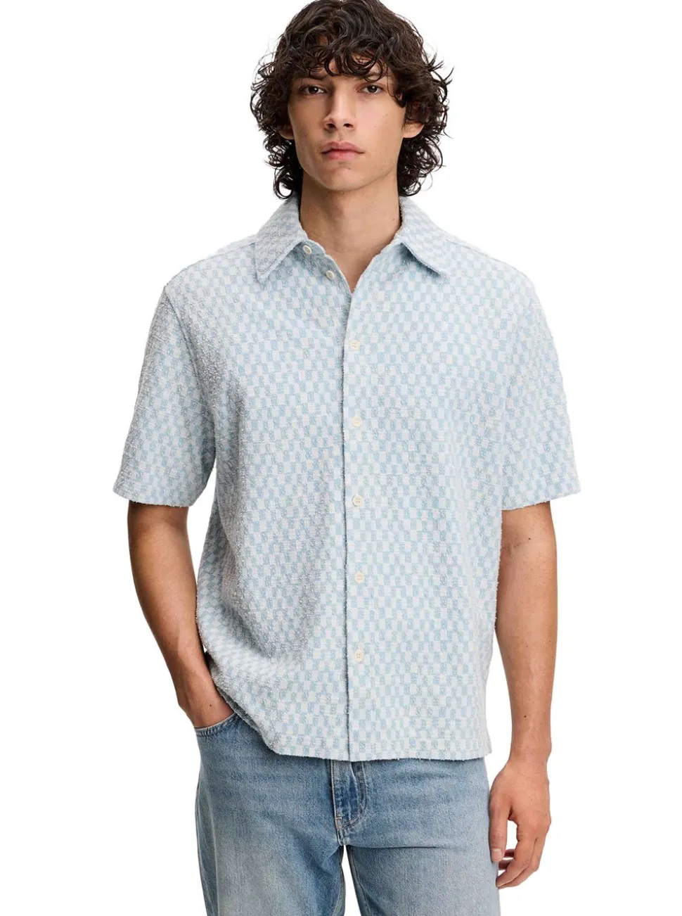 Torpa Jacquard Shirt Herr