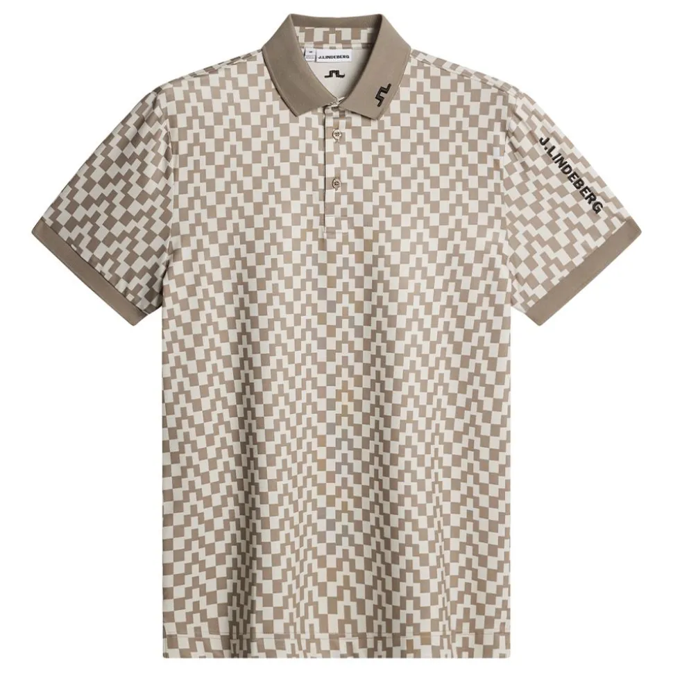 Tour Tech Print Polo Herr