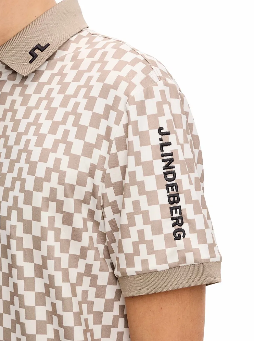 Tour Tech Print Polo Herr