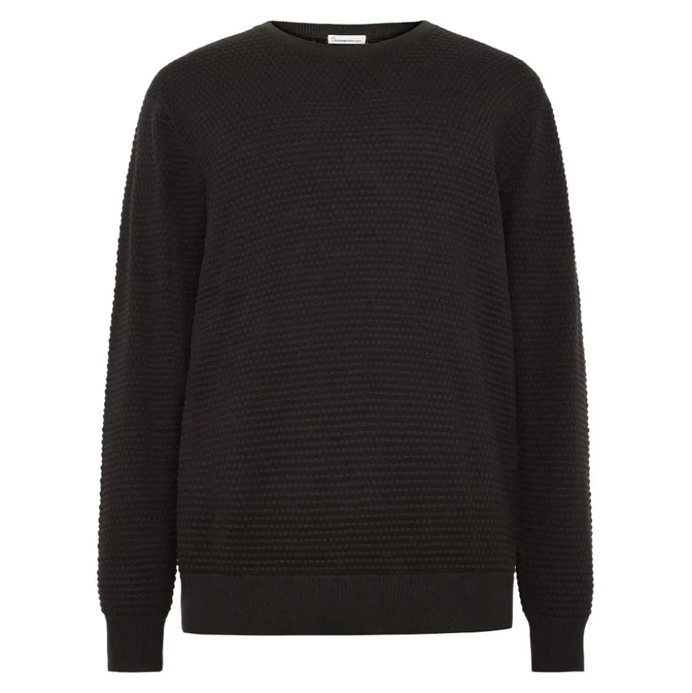 VAGN regular bubble knit crew neck - Regenerative Organic Certified - GOTS/Vegan