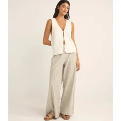Valley Stripe Wide Leg Pant Dam