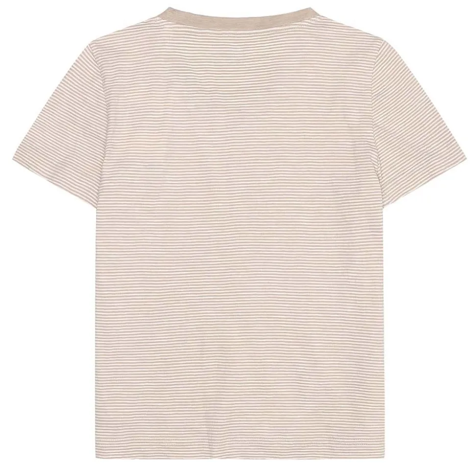 V-neck Slub T-shirt Dam
