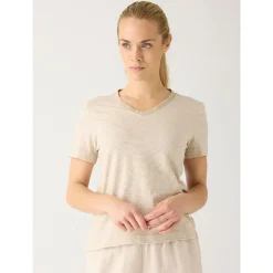 V-neck Slub T-shirt Dam