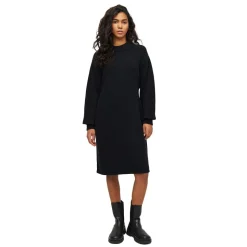 Wool Crew Neck Mid Lenght Dress Dam