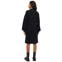 Wool Crew Neck Mid Lenght Dress Dam