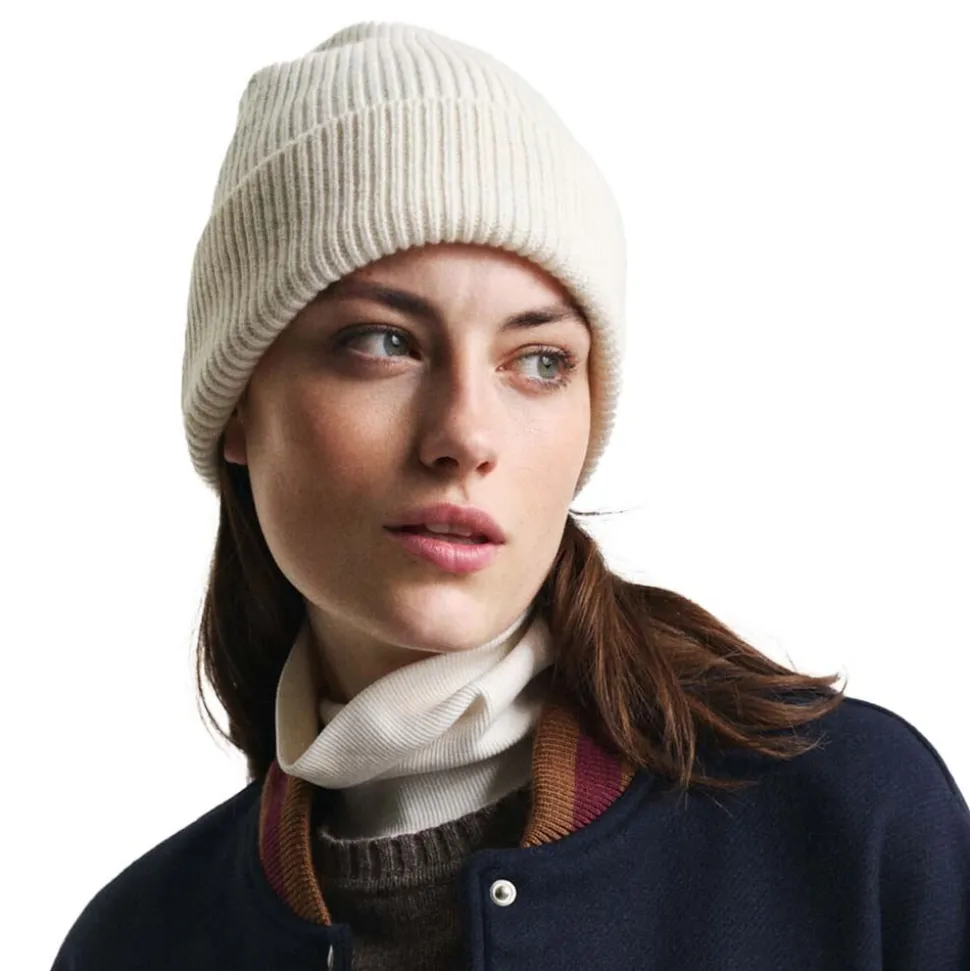 Wool Ribbed Beanie